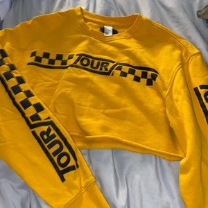 Justin Bieber cropped crewneck